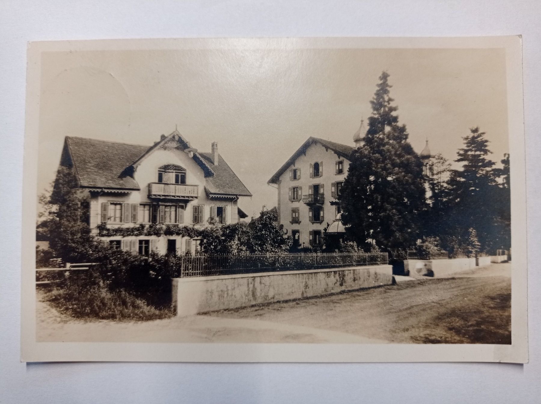 Cartoline postali: Antike Ansichtskarte Institut Cornamusaz Trey 1930 – Usato da Aadorf venduto da Greg19