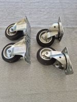 Schwerlastrollen Vollgummi 4er Set.100mm Durchmesser.