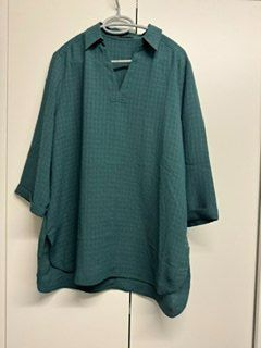 OPUS Longbluse petrol 38