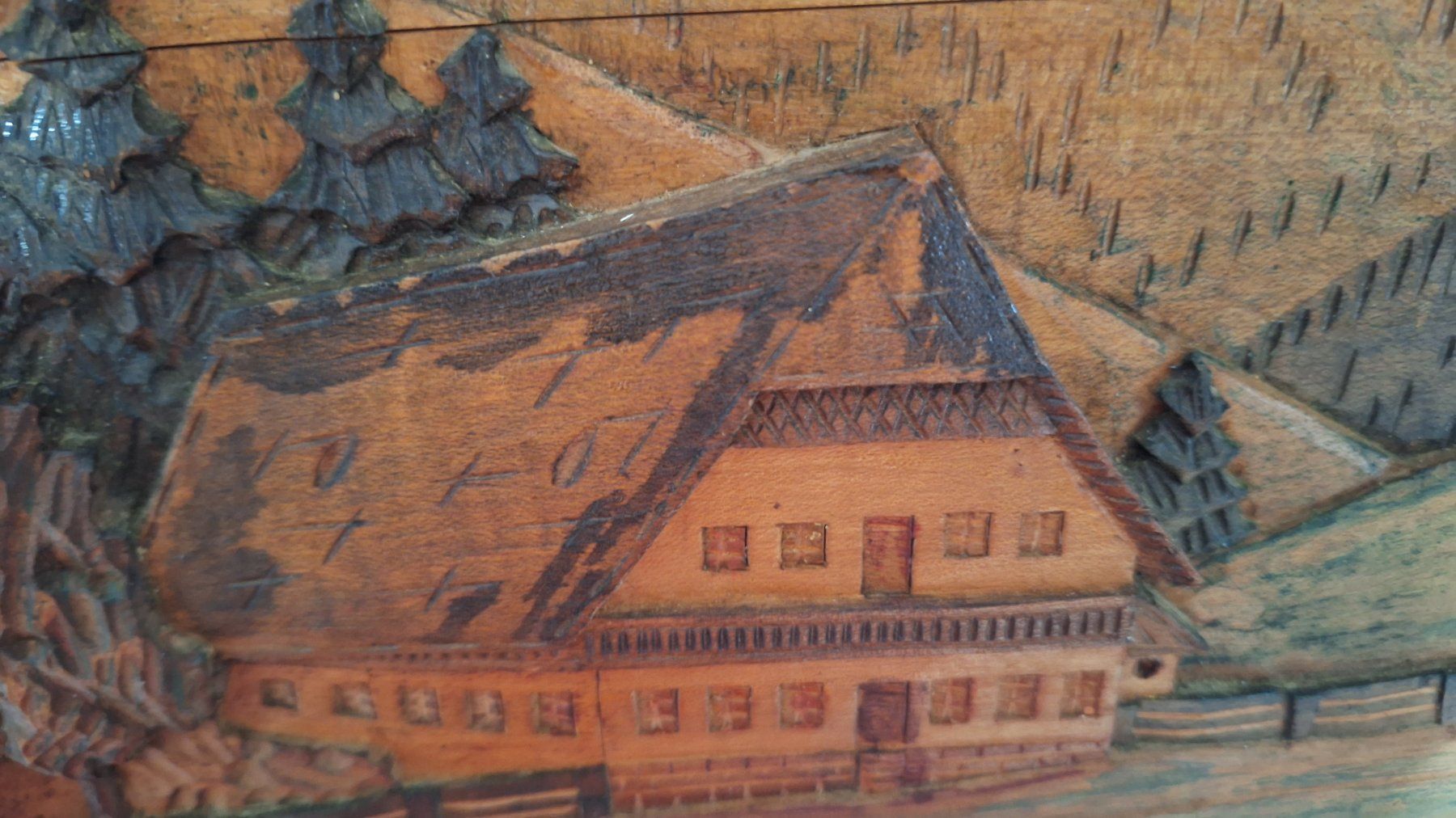 Foto & Immagini: altes Holzbild ,Landschaft – Usato da Arlesheim venduto da shopradl 7
