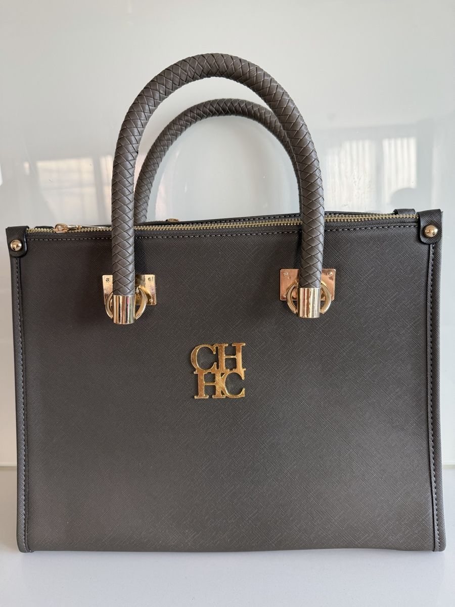 Sacs femmes: Handbag CHHC grey top handles leather effect excellent condi – Neuf (Voir description) à Zürich par ellaMar