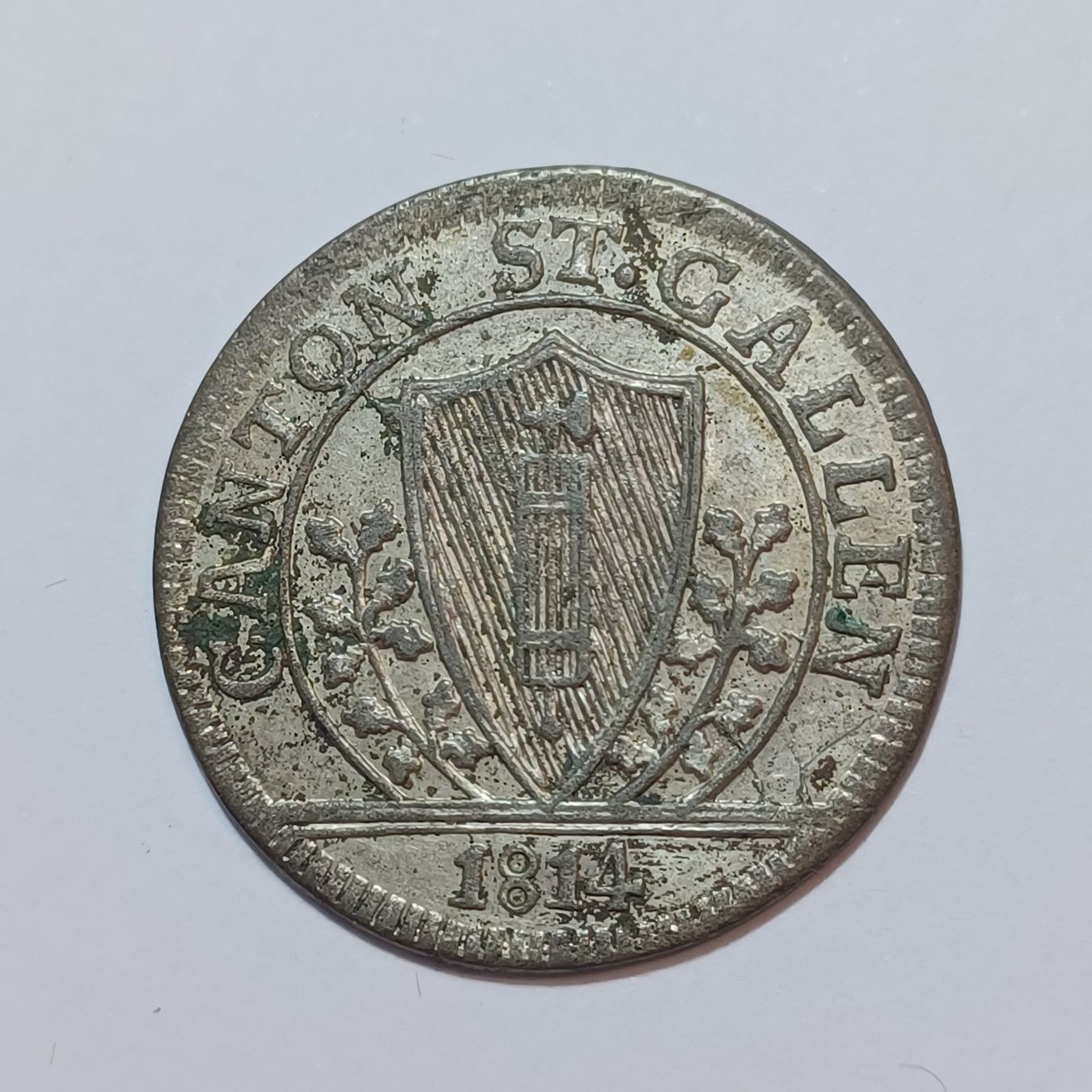 Tutti le monete: Batzen 1814 St. Gallen – Usato da Pfäffikon ZH venduto da Schweizer_Muenzen 1