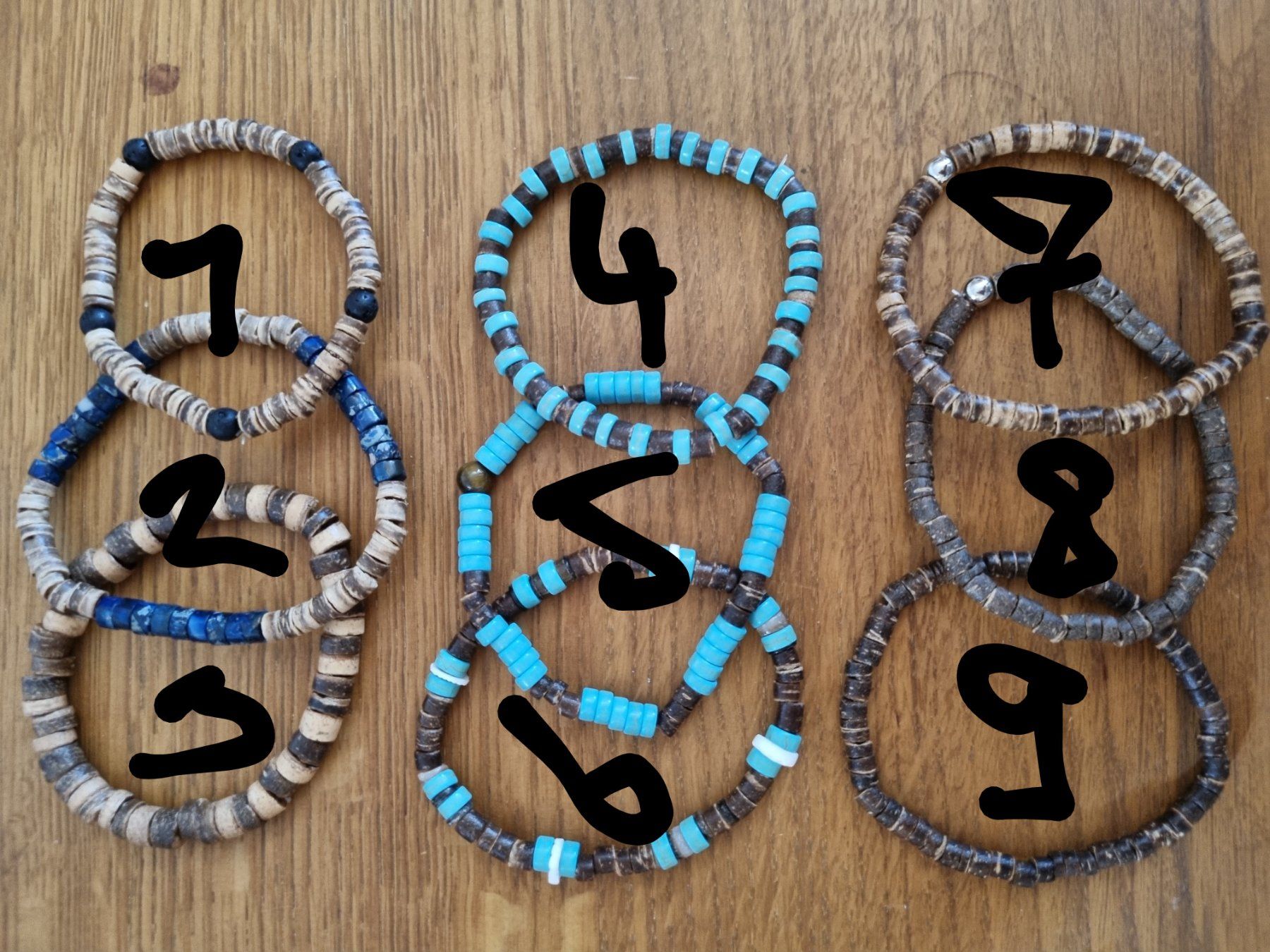 Bracciali & Braccialetti: Armketten mit Holzperlen – Nuovo e nell'imballaggio originale da Gattikon venduto da myartshop