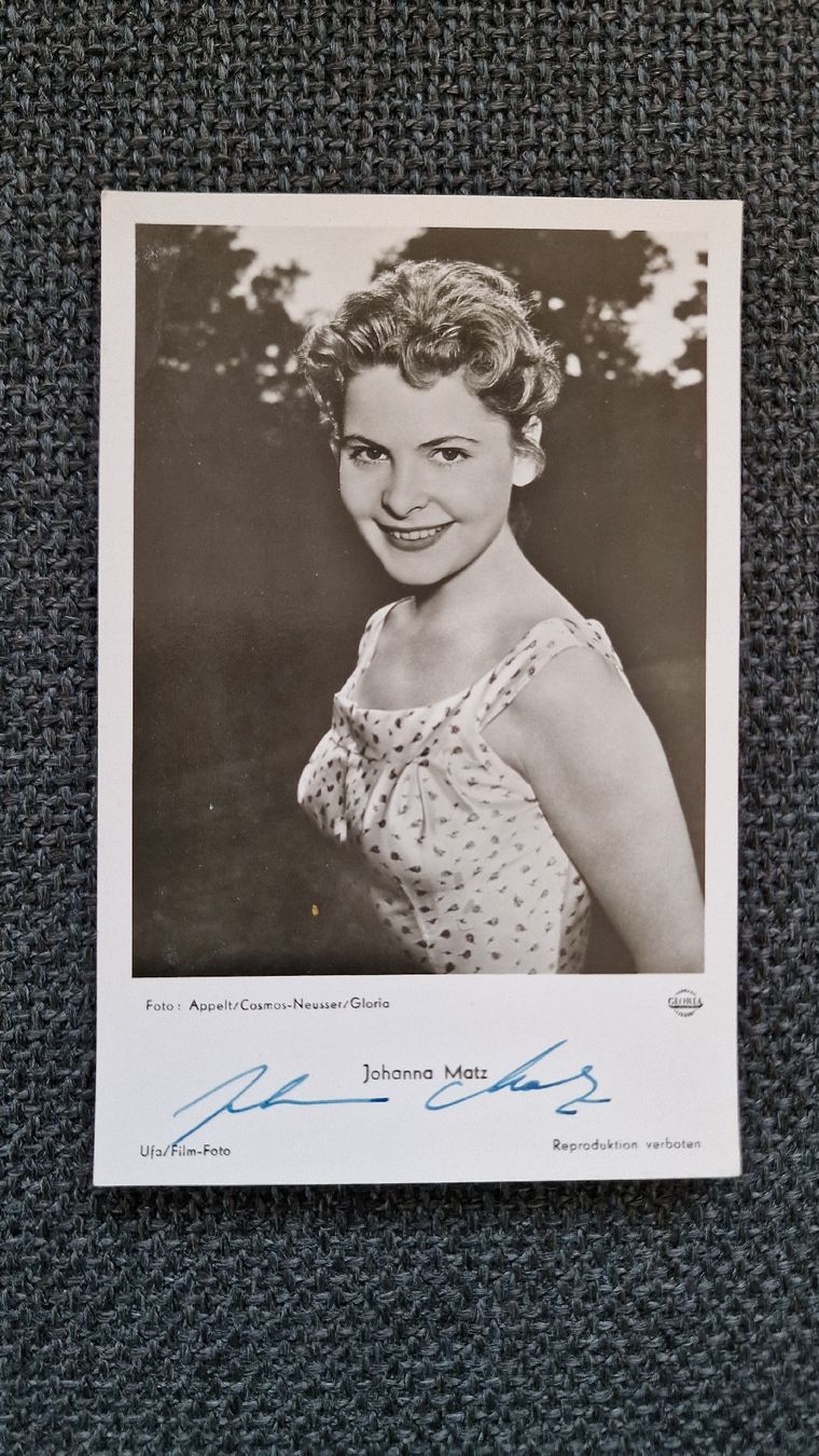 Autografi: Autogrammkarte Johanna Matz – Usato da Konolfingen venduto da Nostalgiker