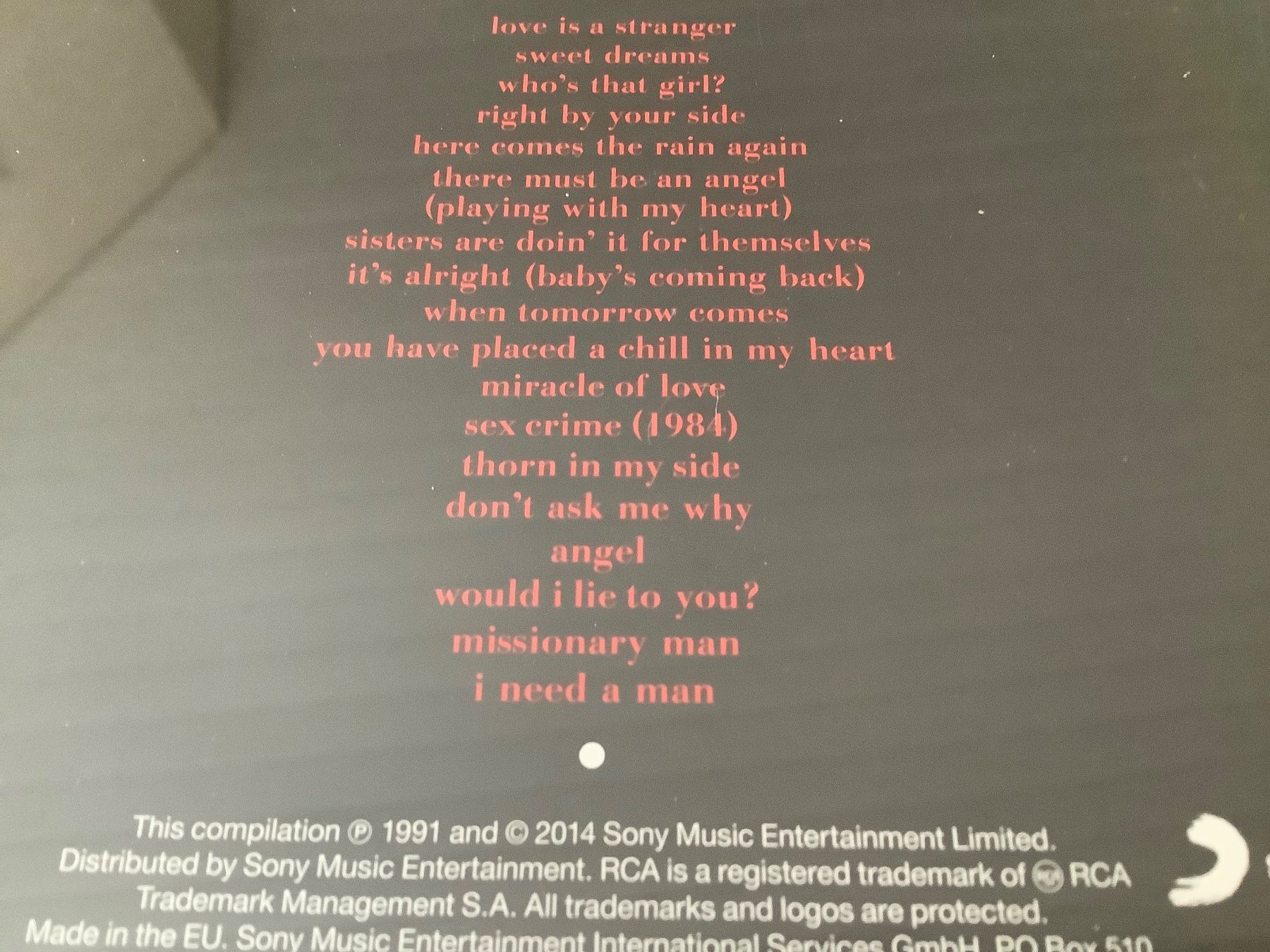 CD: Eurythmics  *  GREATEST HITS – Nuovo (secondo la descrizione) da herzogenbuchsee venduto da HIFIANER 1