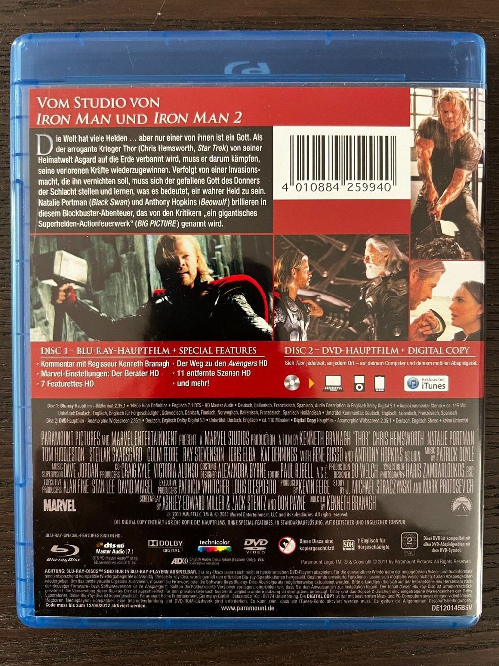 Tutti i DVDs: Thor – Usato da Zürich venduto da Blu-ray_ZH 1