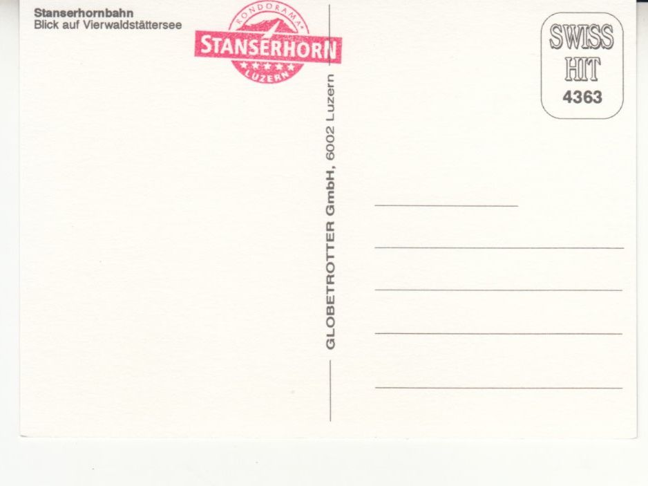 Cartes postales: Stanserhornbahn ca. 1980 – D'occasion à Bürglen TG par StampGraf 1