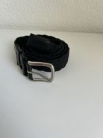 Stylish Woven Elastic Belt - Black, Adjustable & Comfy