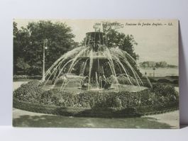 Genève , Fontaine du Jardin Anglais - LL  , 1920