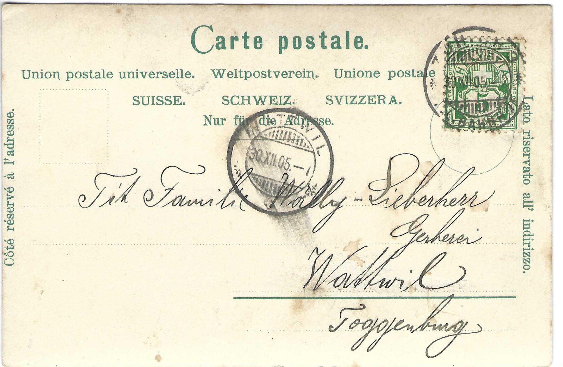 Cartoline postali: Zürich, Litho – Usato da Wildhaus venduto da Brunphil 1