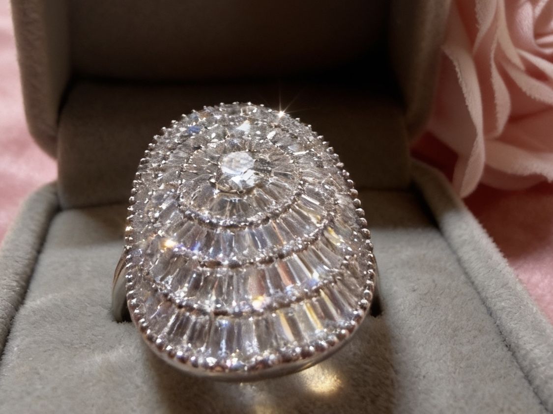 Anelli: Bague ovale zirconium blanc – Nuovo e nell'imballaggio originale da St-Maurice venduto da Sandrinette123 3
