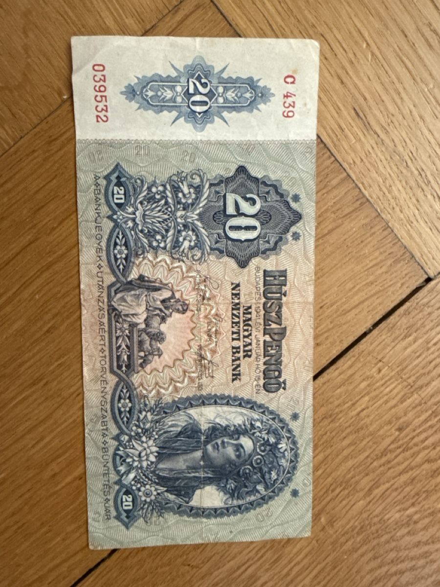 Banconote: 20 Pengö Banknote aus Ungarn – Usato da St. Gallen venduto da Pepita03 1
