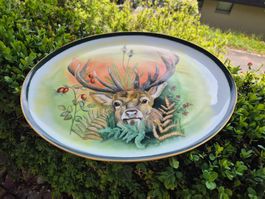 Wunderschönes, einmaliges Hirsch-Motiv, handbemalt