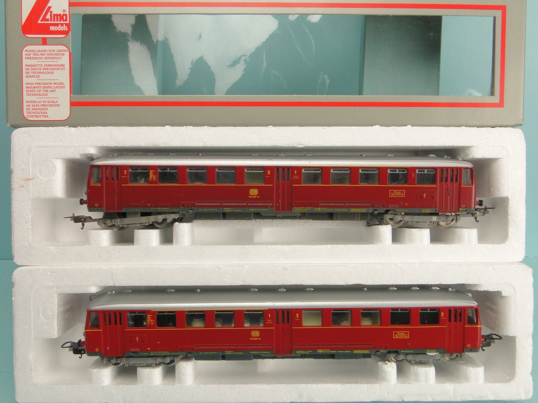 Lima Modellini di ferrovie: LIMA DB Akkutriebwagen Set 815/515 – Usato da Bülach venduto da cann11
