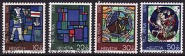 Pro Patria Satz SBK-Nr. 146-149 (Glasgemälde 1970)