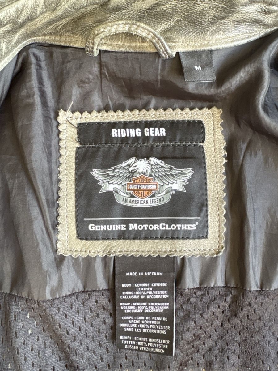 Harley-Davidson Giacche: Robuste Lederjacke von Riding Gear - Harley Davidson, Gr. M – Usato da Steinhausen venduto da Tommaso2 3