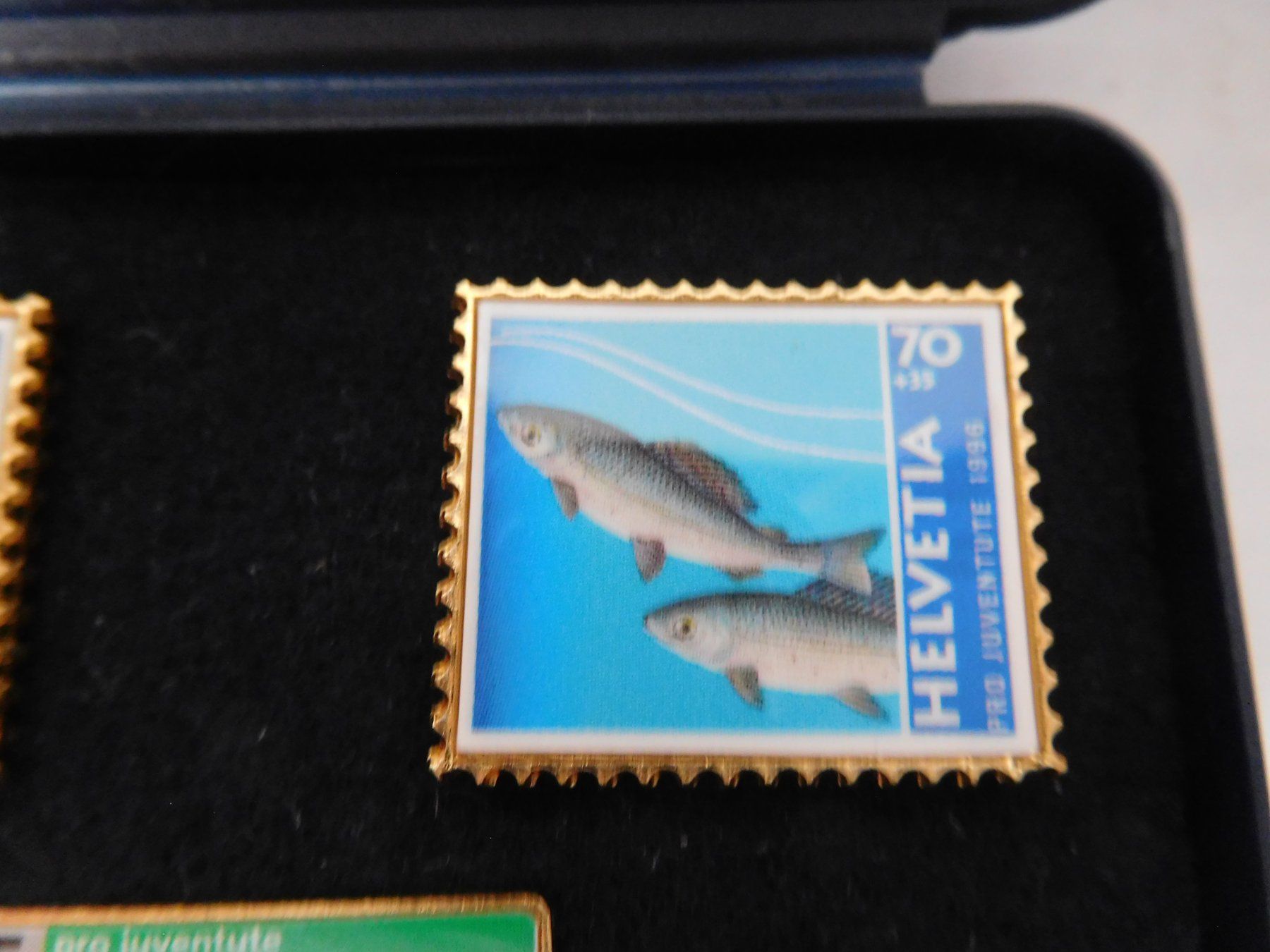 Alle Briefmarken: Fisch Pin Äschen Pro Juventute – Gebraucht aus Wallbach von Pitralon1 6