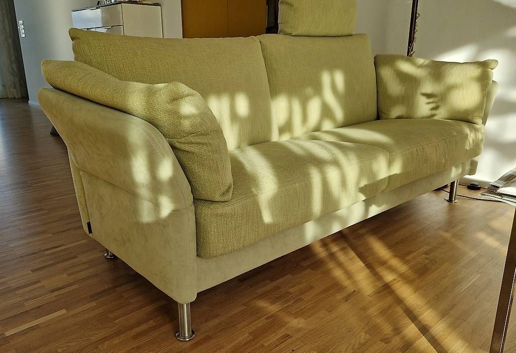 Intertime Divani: Sofa 2-Sitzer Intertime CIELO, Stoffbezug lindengrün – Usato da Kreuzlingen venduto da Bin-neu-hier 2