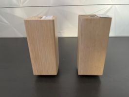 2 x pieds, ikea Stubbarp, effet chêne pour meubles Besta