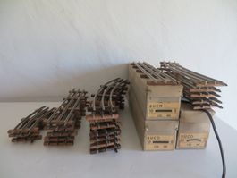 Buco 0: Schienen-/Weichenmaterial Stahl, bespielt, teilw OVP
