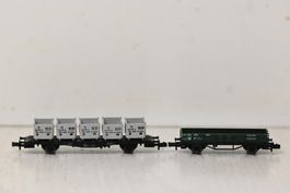 Güterwagen Fleischmann Spur N ohne OVP , 2 Stück