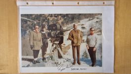 Peter R. Hunt, Original Autogramm auf Grossfoto in Farbe