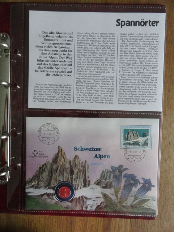SCHWEIZER ALPEN 700 JAHRE EIDGENOSSENSCHAFT 1991 Kaufen auf Ricardo