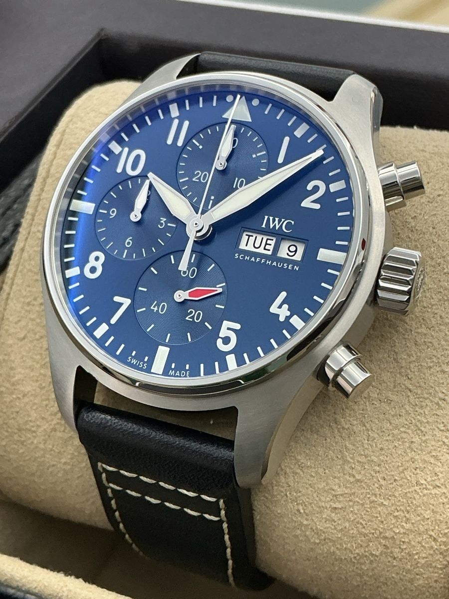 IWC Uhren: IWC Pilot Chronograph 41 12/21 Full Set IW388101 – Gebraucht aus Zürich von watchdealer-24