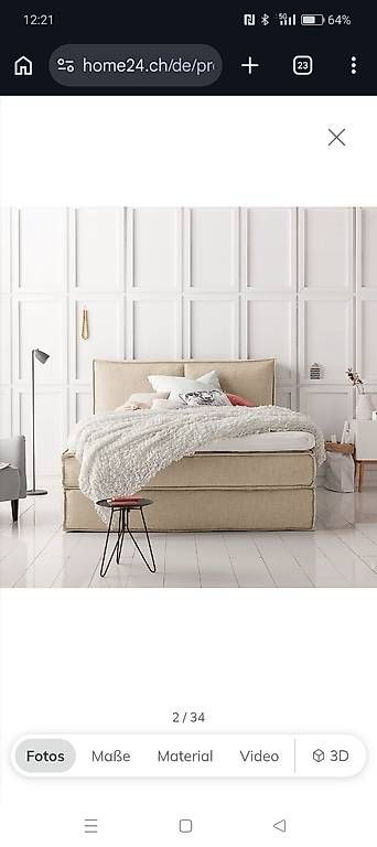 Betten: Boxspringbett KINX  180 x 200 cm – Gebraucht aus Seewen SZ von MEttlin01 2