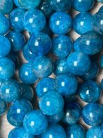 Strang echte Apatite level 1 Kugeln / stone beads 8 mm