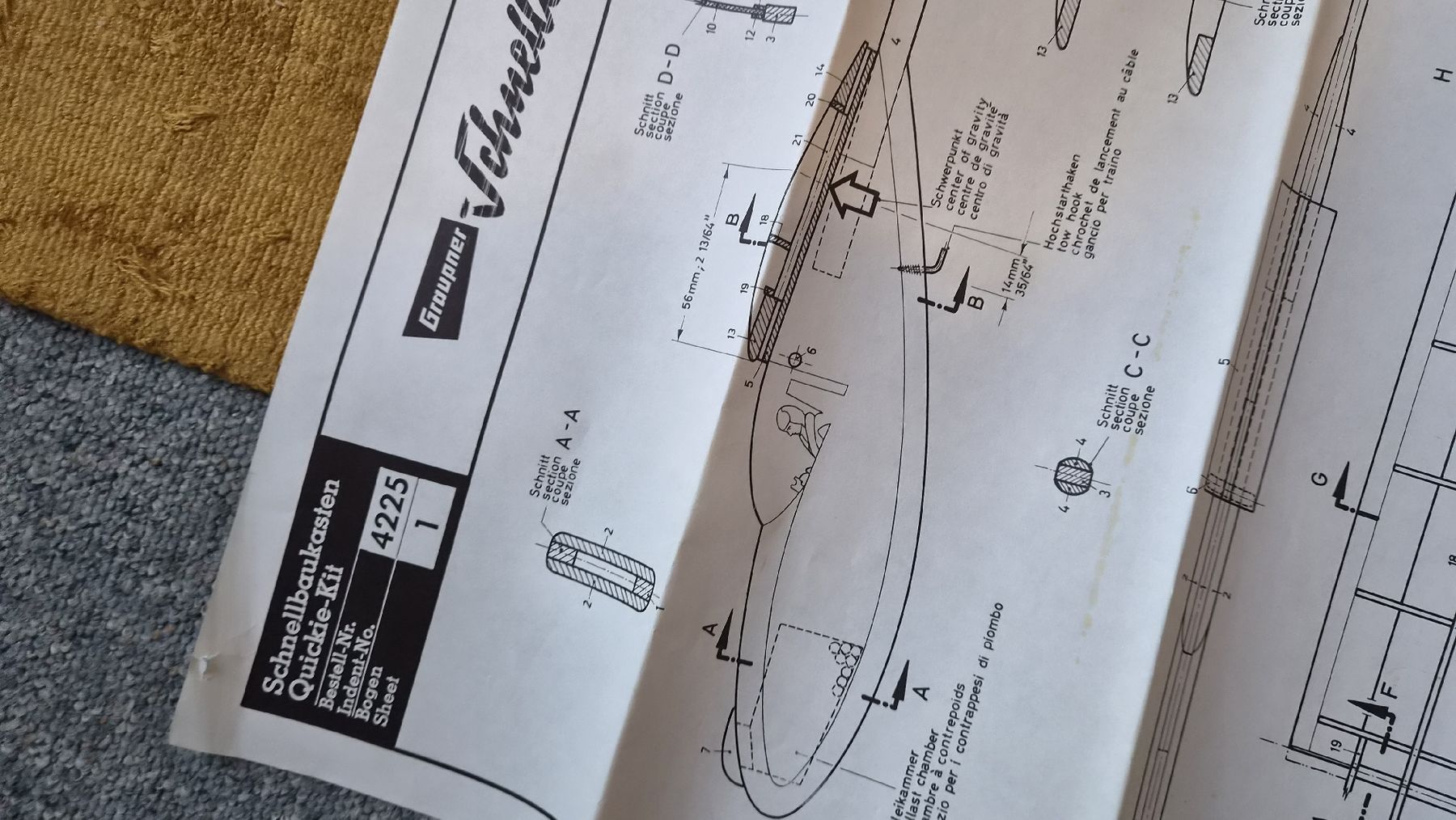 Kits de montage: Graupner Modellbauplan Sonny Segelflugmodell Bauplan – D'occasion à Kölliken par MissesBossTop1 2