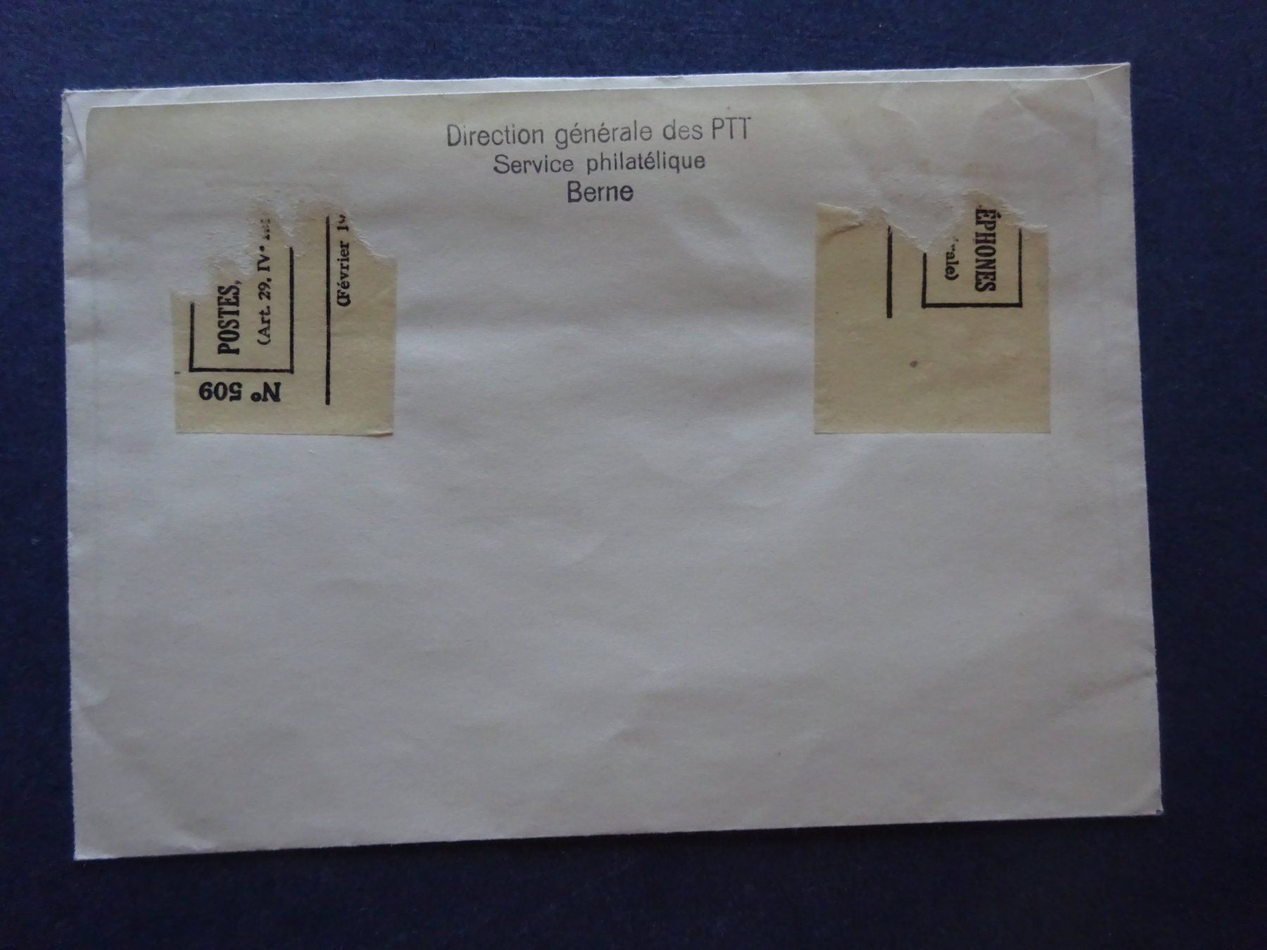Tutti i francobolli: 1949 Z-Nr.291-293 FDC ET BERNE – Usato da Appenzell-Steinegg venduto da adi1975 2