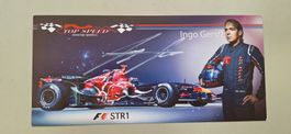 LG Autogrammkarte Ingo Gerstl TOP SPEED Toro Rosso Motorspor