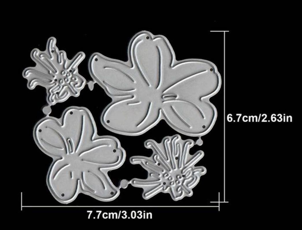 Schablonen: Pfirsichtblüten  - Stanzschablone – Neu und originalverpackt aus Frenkendorf von jazzplatten 1