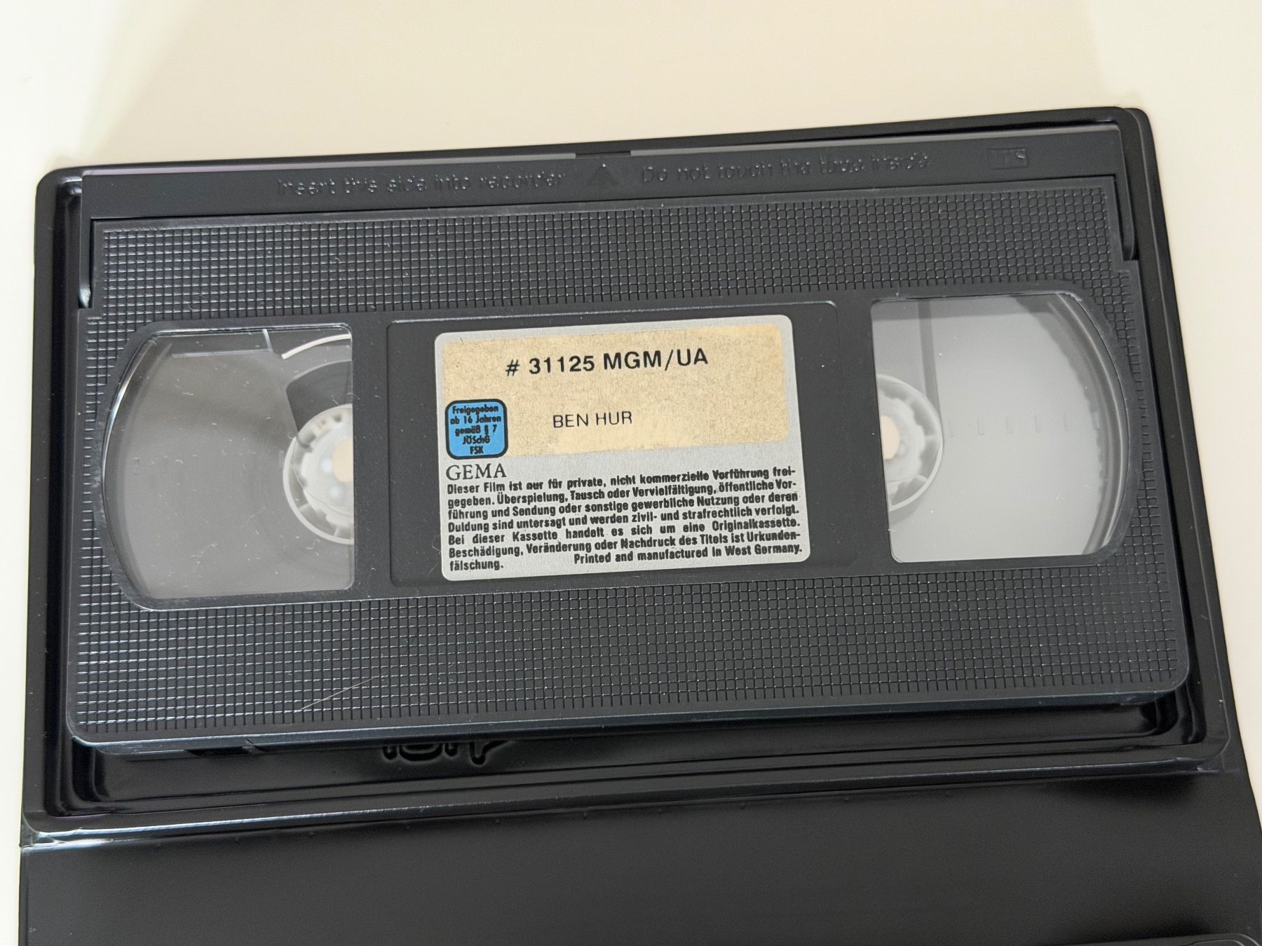 Tutti i VHS: VHS Ben Hur MGM/UA uncut original version – Usato da Altstätten SG venduto da sheamus 2