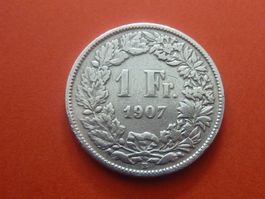 1 Fr.  1907 Silber