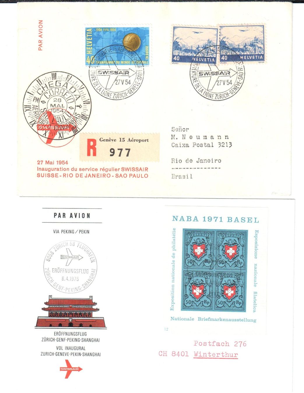 Tous les timbres: LOT FLUGPOSTBELEGE – D'occasion à Glattfelden par Schmue23 2