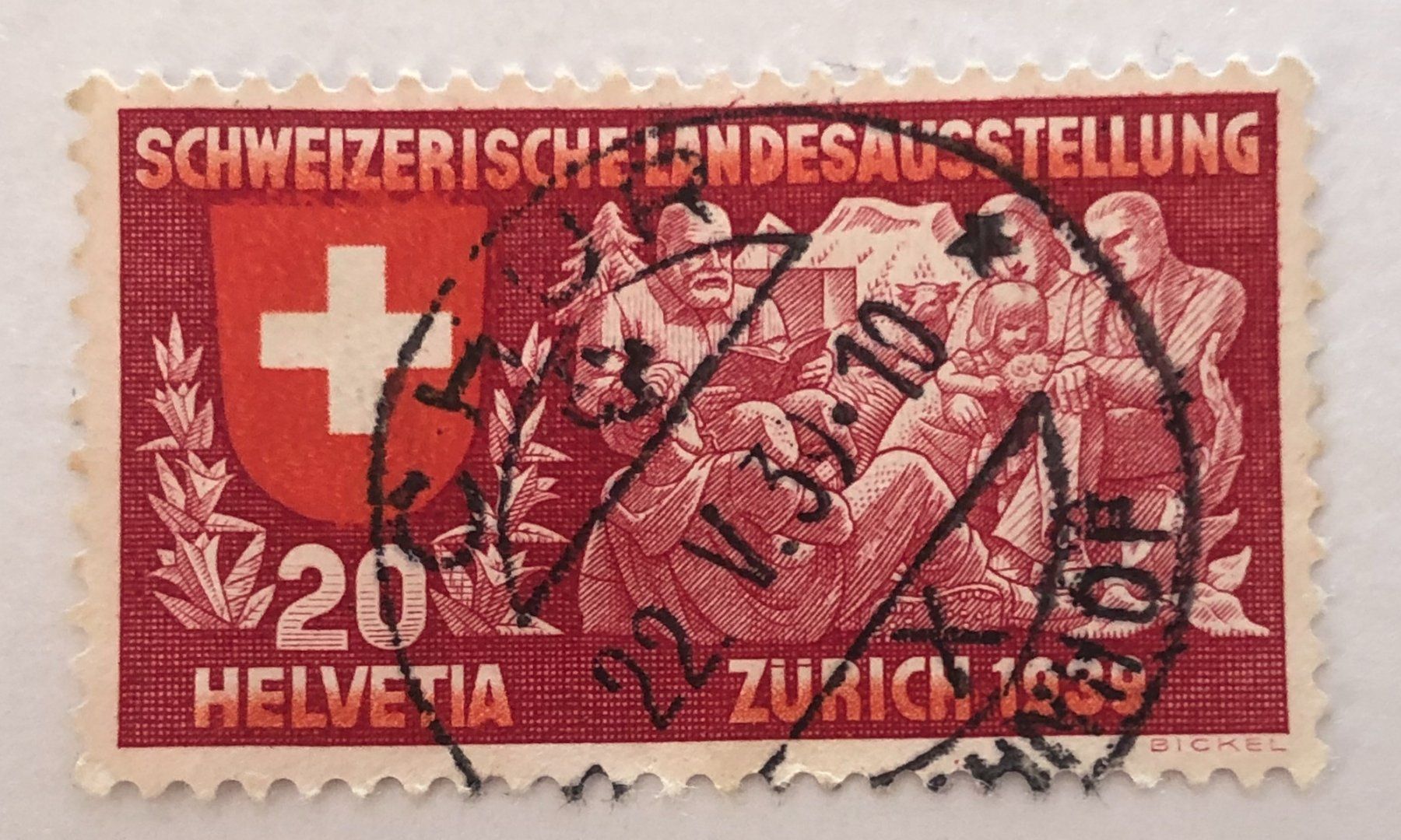 Alle Briefmarken: Nr.220 mit VollStempel  Chur – Gebraucht aus Aarau von Billa007
