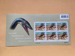 6x Fr. -.85 Briefmarken postfrisch Dinosaurier 2010