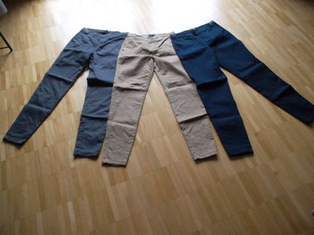 3 HOSEN GR. 36/S VON CHICOREE