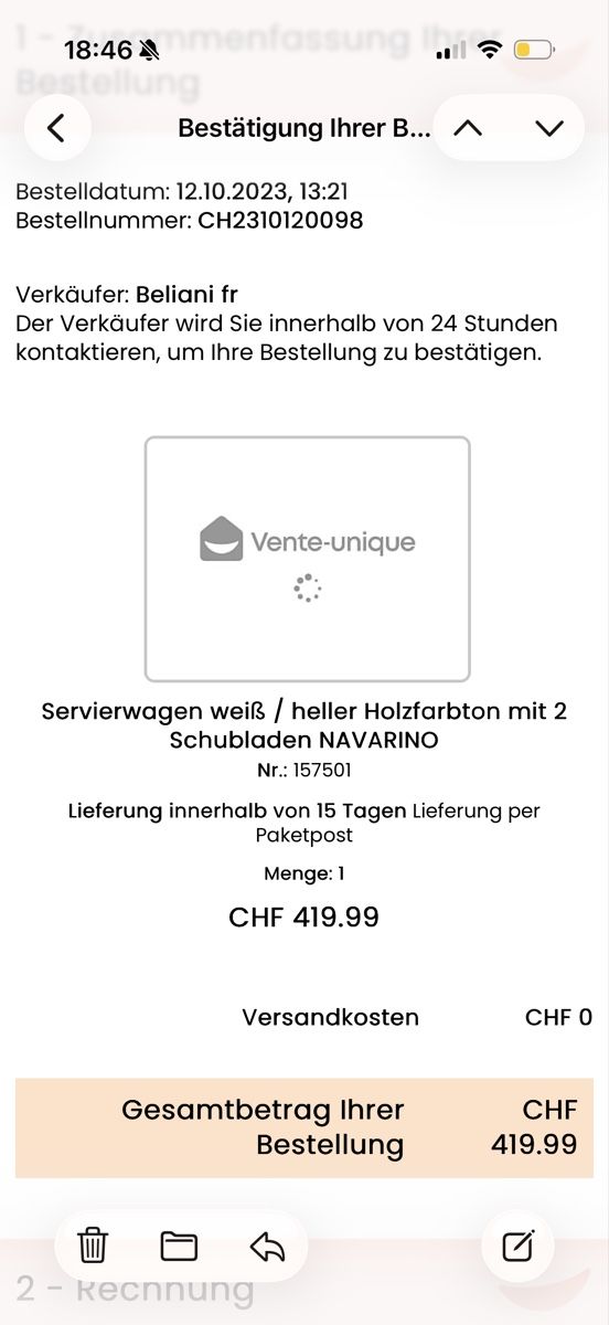 Carrelli di servizio: Küchenmöbel / Servierwagen – Usato da Zürich venduto da lavica05 2