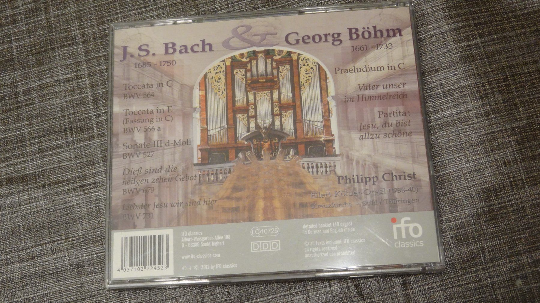 CD: Bach & Böhm - Philipp Christ Suhl CD – Usato da Olten venduto da Disc-Ausverkauf 1