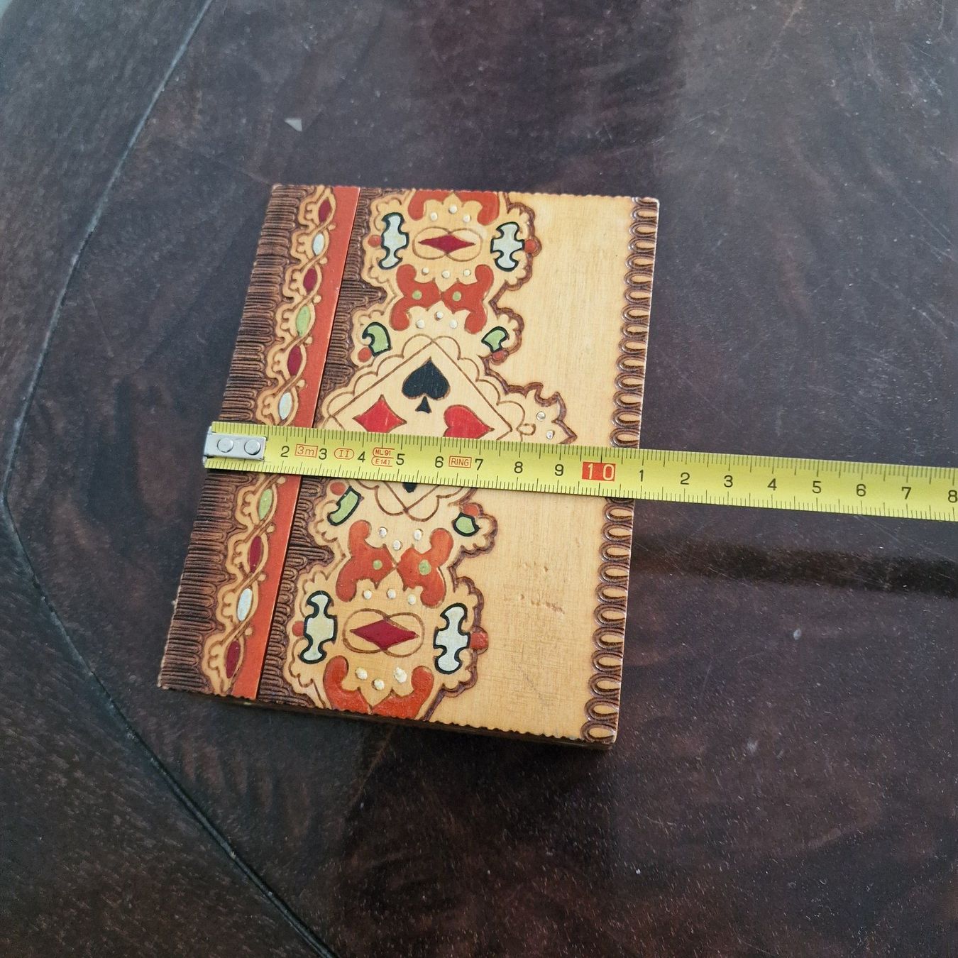 Giochi: Holzbox mit Schweizer Spielkarten, nostalgisch handbemalt – Usato da Birr venduto da sen_8djr 7