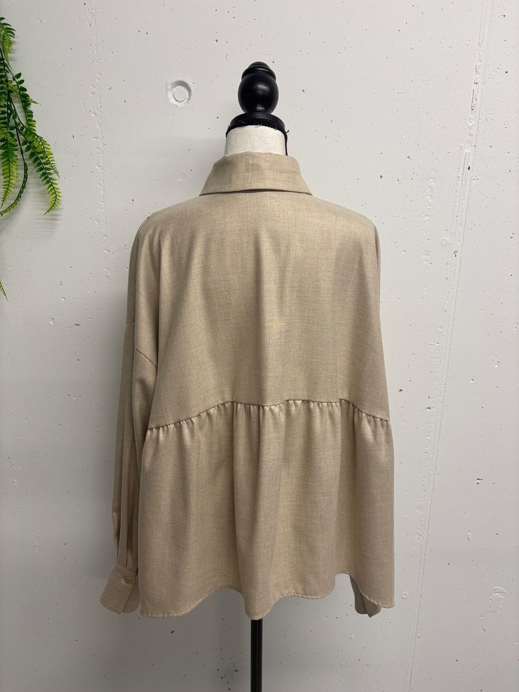 Drykorn Chemisiers: Drykorn oversize Hemdbluse Gr. 36-40 beige Bluse – Neuf (Voir description) à Regensdorf par secondchancefashion 5
