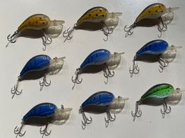 Lot de 9 leurres de pêche - Crankbaits (Ronaldo)