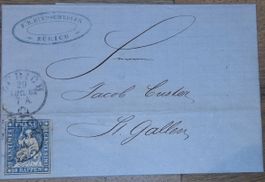 Strubelbrief 23G F.R Bindschedler Zürich 
