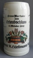 Brauerei HÜRLIMANN BIER Humpen 5 Liter Lehrabschluss 1982