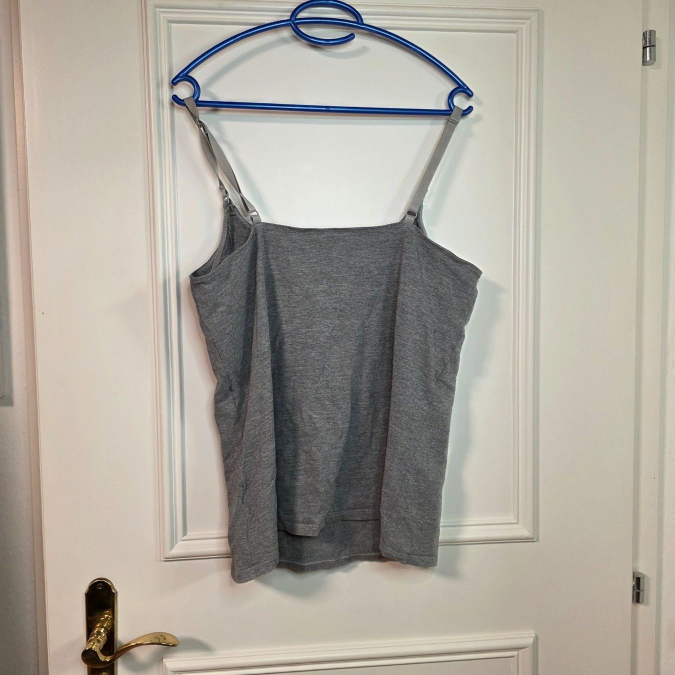 H&M Top: Graues Stilltop, Umstandstop, Top mit Clips Gr. L – Usato da Wald ZH venduto da CapLux 1