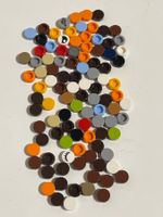LEGO  -  Plättli 100 stk. Glatt 1x1(rund)