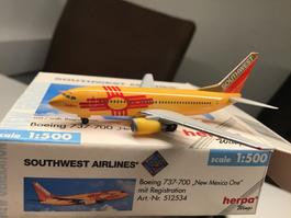 Herpa Southwest 737-700 Modell 1:500